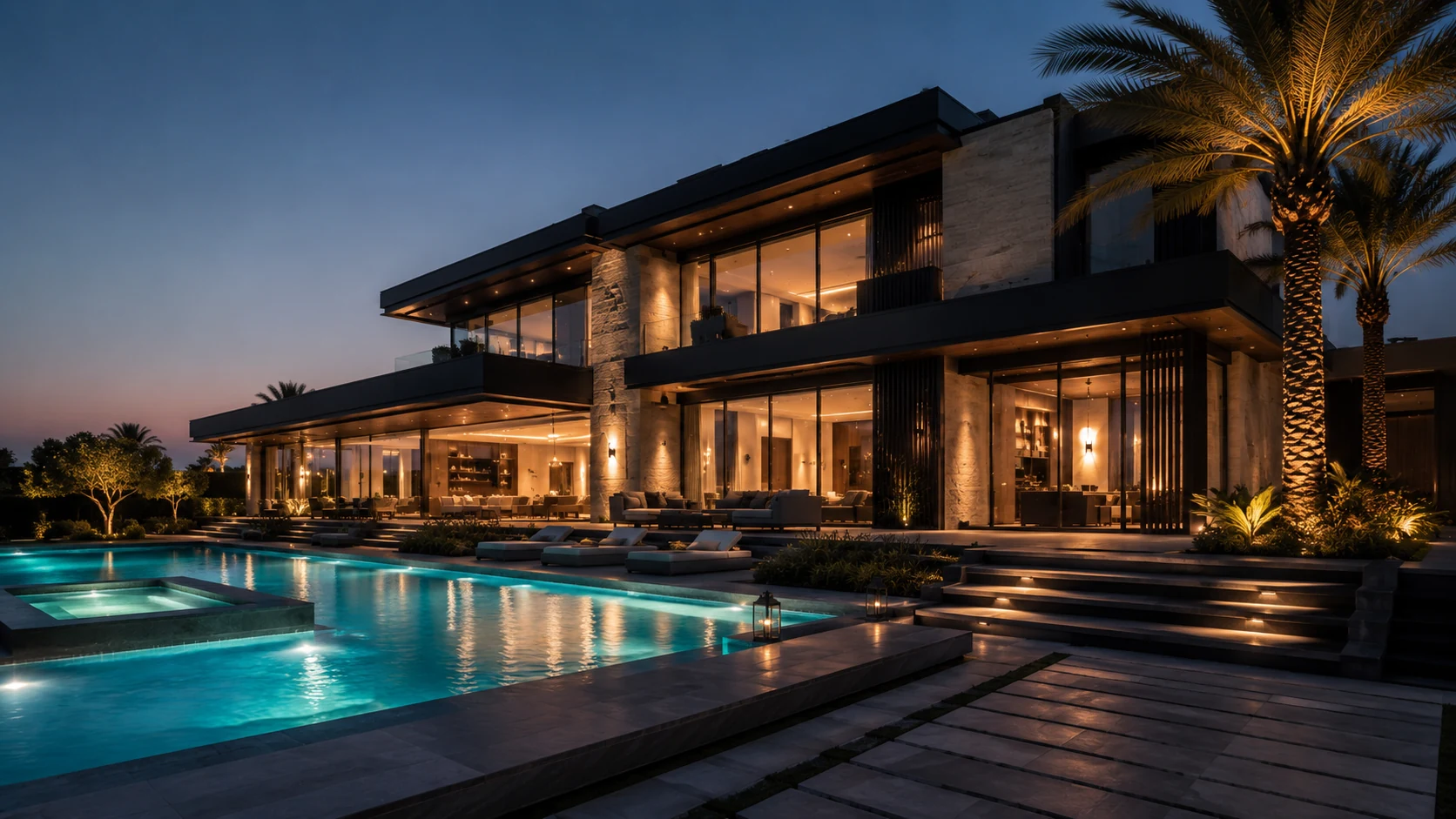 Finished luxury villa ready for snagging and handover in Dubai